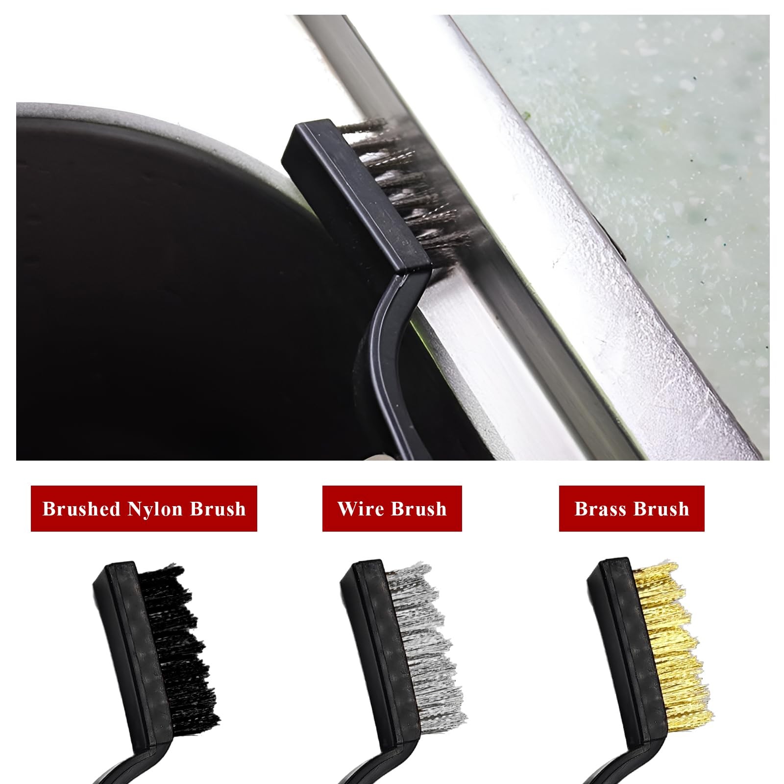 10 PCS Car Detailing Brush Set, Auto Cleaning Kit with Boar Hair & Steel Wire…