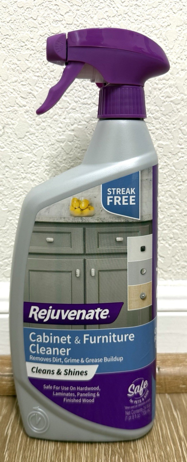 rejuvenate Cabinet And Furniture Cleaner Removes Dirt Grime And Grease 24 Ounces