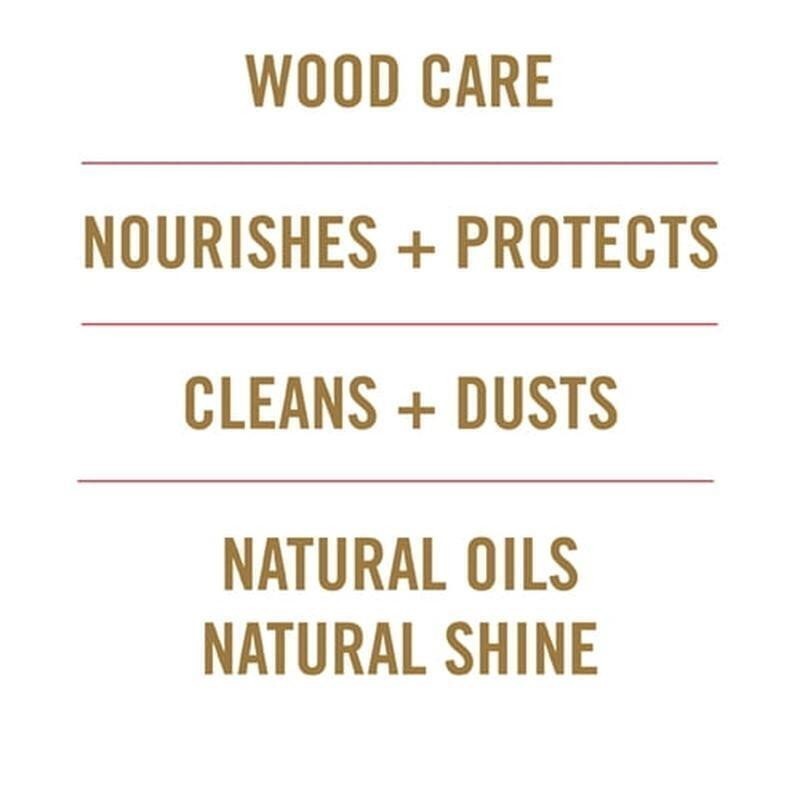 Wood Cleaner Polish and Protector Fresh Almond Scent Hides Nicks and Scratches