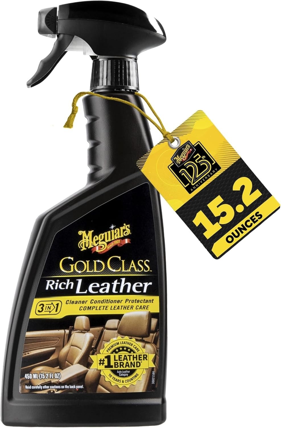 Gold Class Rich Leather Cleaner & Conditioner Spray with UV Protection – 15.2oz