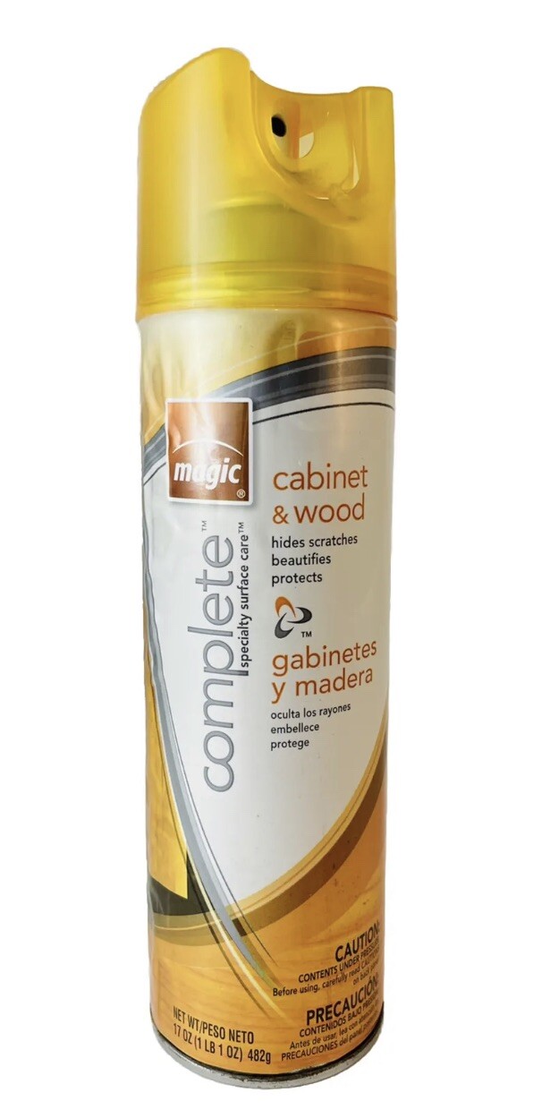 Magic Complete Cabinet & Wood Cleaner Polish Original Formula Aerosol Spray 17Oz