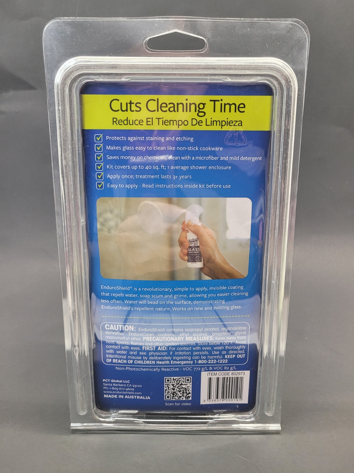 Enduro Shield Home Glass Treatment For Showers & More Protection From Soap Scum