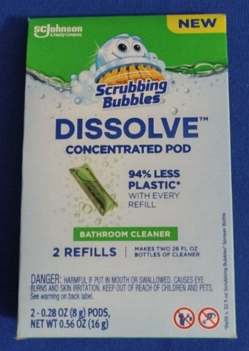Scrubbing Bubbles Dissolve Concentrated Pod Refills 3 Boxes (6 Refills)