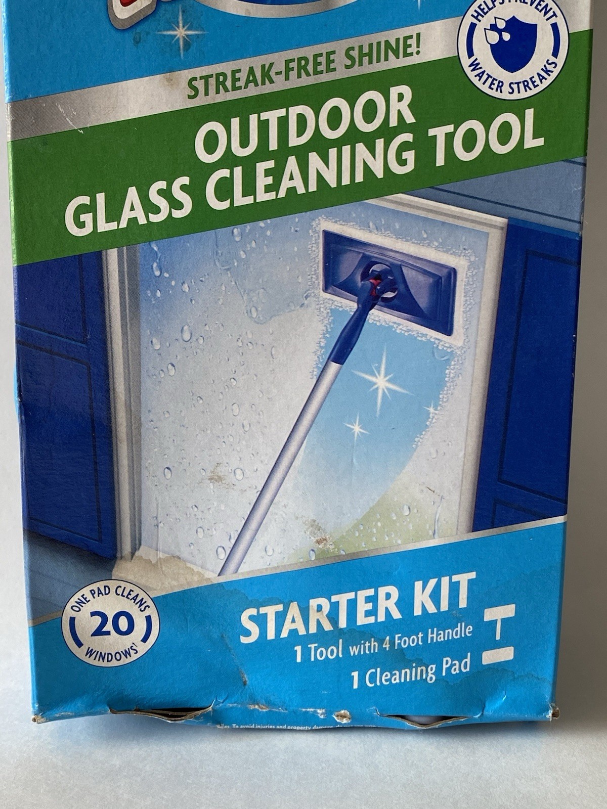 Windex Outdoor All In One Glass Window Cleaner Tool Starter Kit NEW Sealed Box