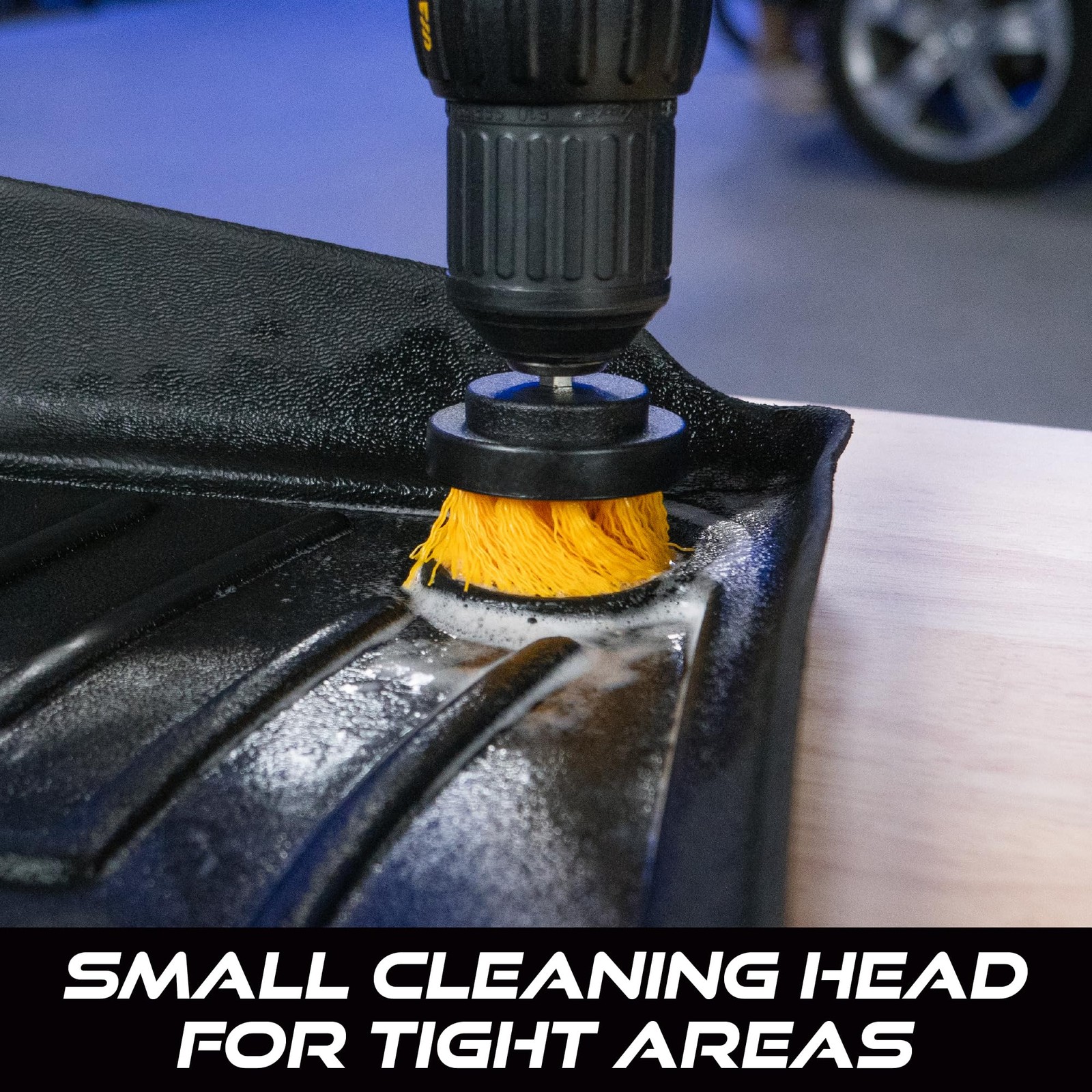 VIKING Drill Powered Carpet Cleaning Brushes for Car, Interior Cleaning Brush…