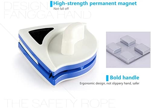 Magnetic Window Cleaner Tool Glass Wiper, Double Sided Cleaning Brush Tools