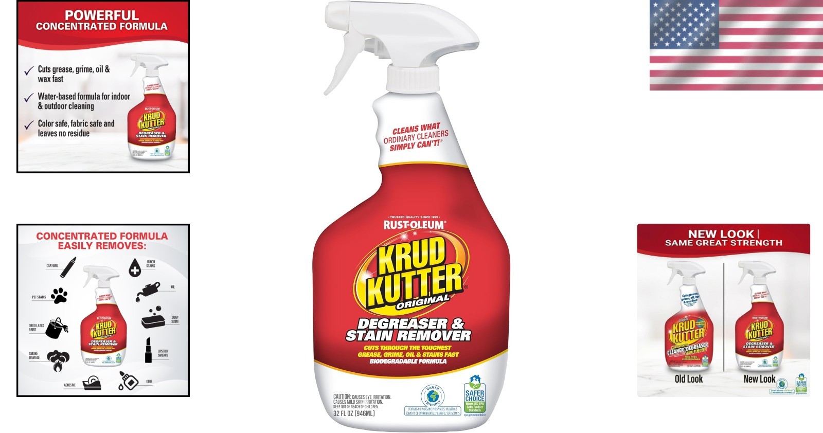 Unscented 32oz Cleaner Spray – EPA Certified Degreaser for Tough Messes