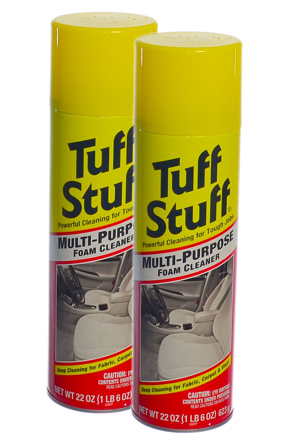 Tuff Stuff Multi Purpose Foam Cleaner for Deep Cleaning of Car Interior – 2 Pack