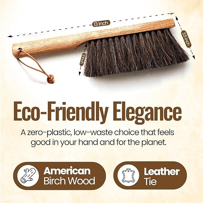 Dustpan Bench Woodworking Brush-USA 13 inch Horsehair Brushes NEW