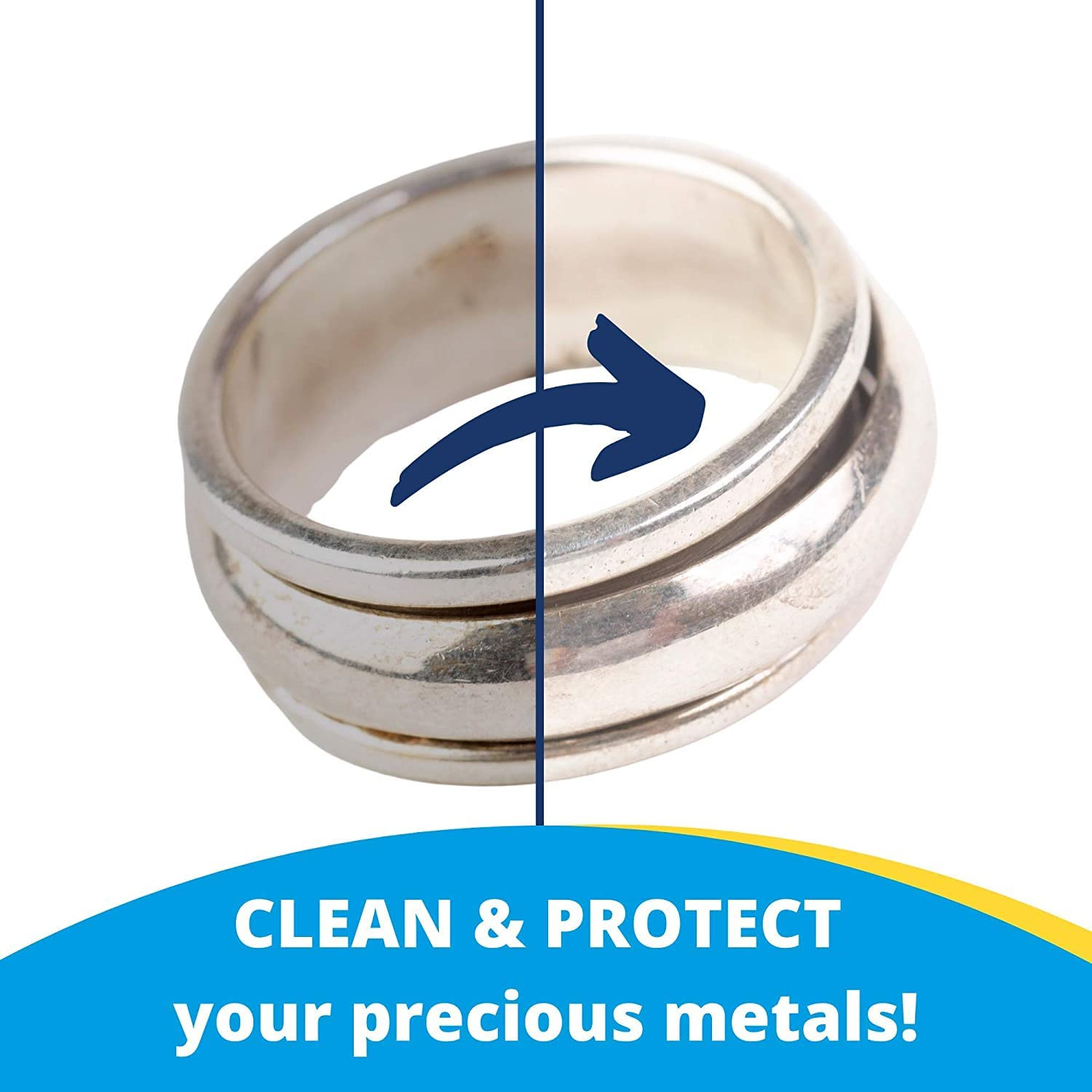 Carbona 24 Count Silver Wipes Cleans Polishes Protects Brass Gold Copper