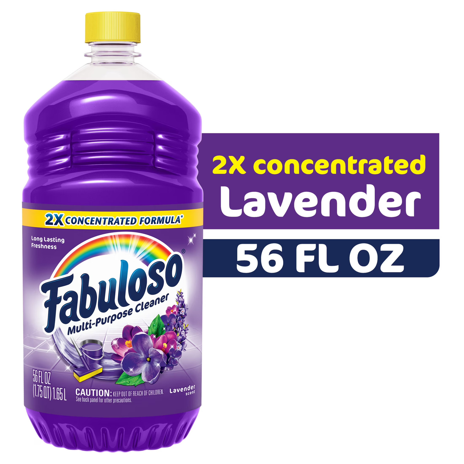 Fabuloso Multi Purpose Cleaner Lavender 56oz 2X Concentrated Floor Home Cleaner