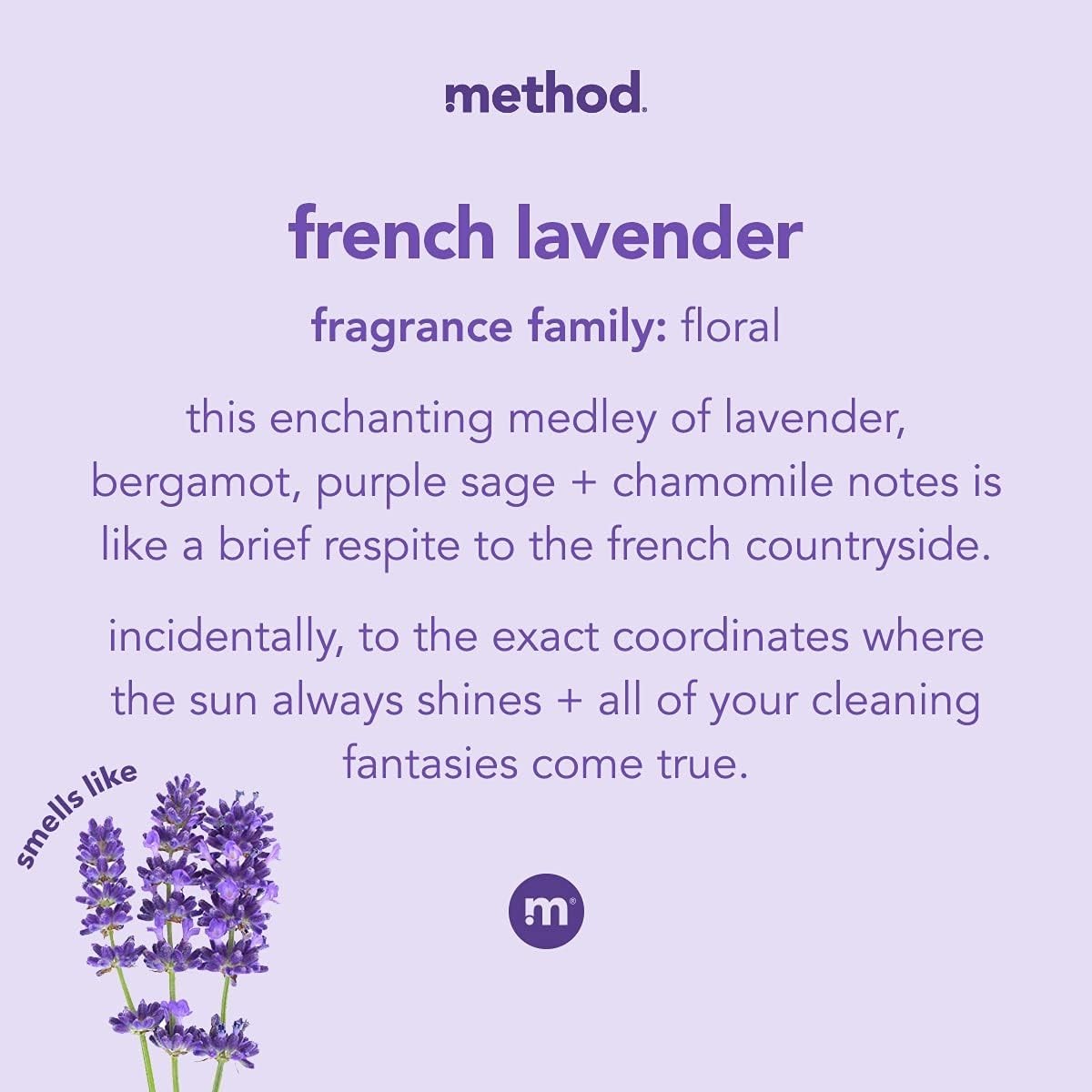 Biodegradable All-Purpose Cleaner Spray – French Lavender, 28 Fl Oz – Pack of 4