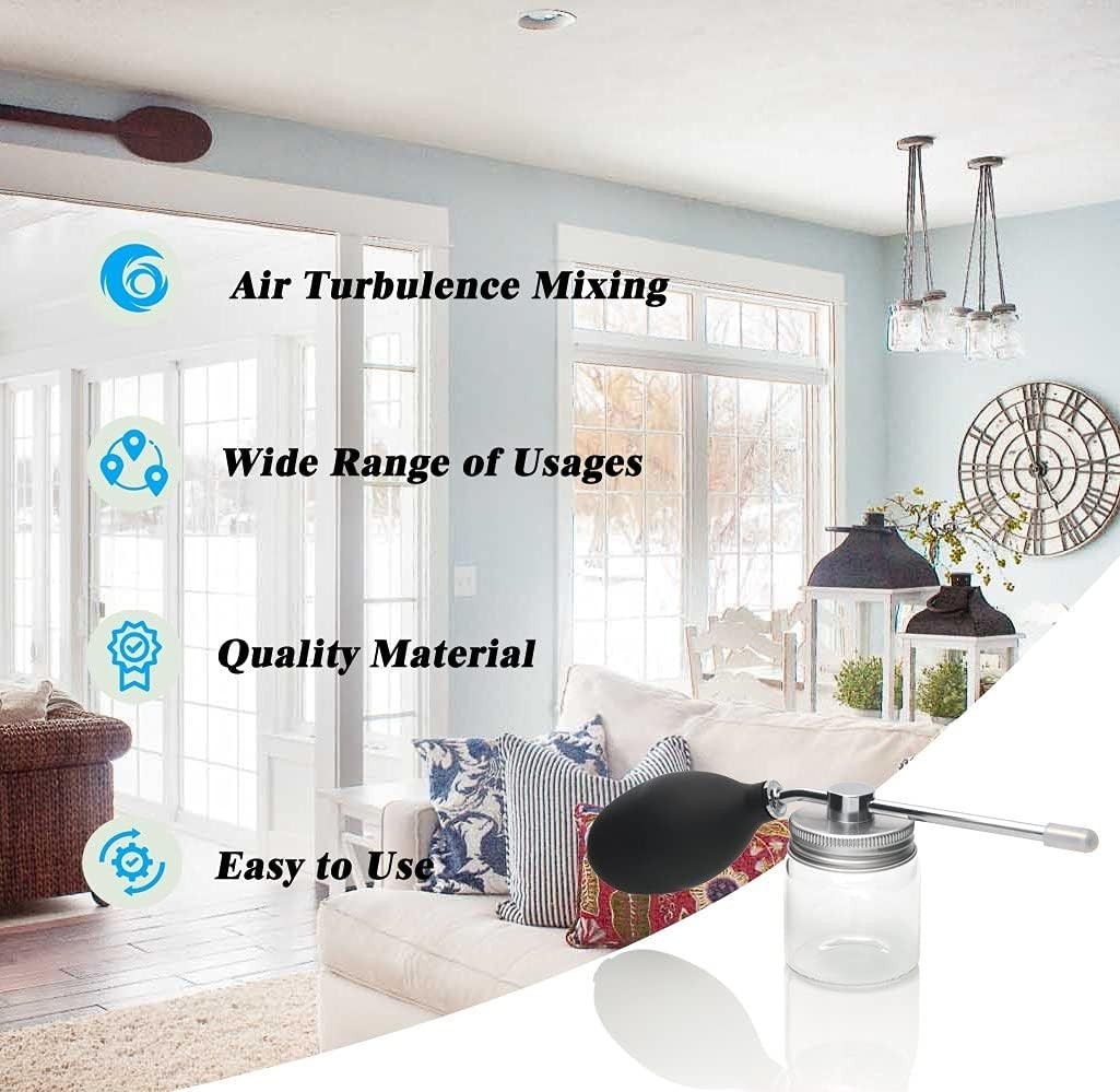 Clear Glass Powder Sprayer & Funnel – Perfect for Fine Spraying & Decorating