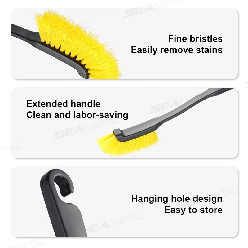 Car Wheel Tire Rim Cleaning Brush Detailing Washing Tool