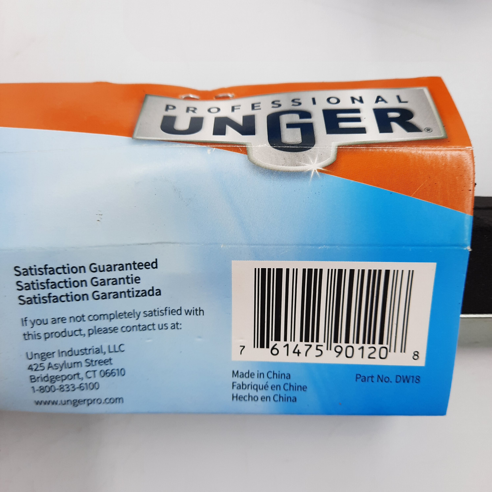 Unger 18 Inch Professional Aquaflex Uneven Surface Floor Squeegee Sealant Water
