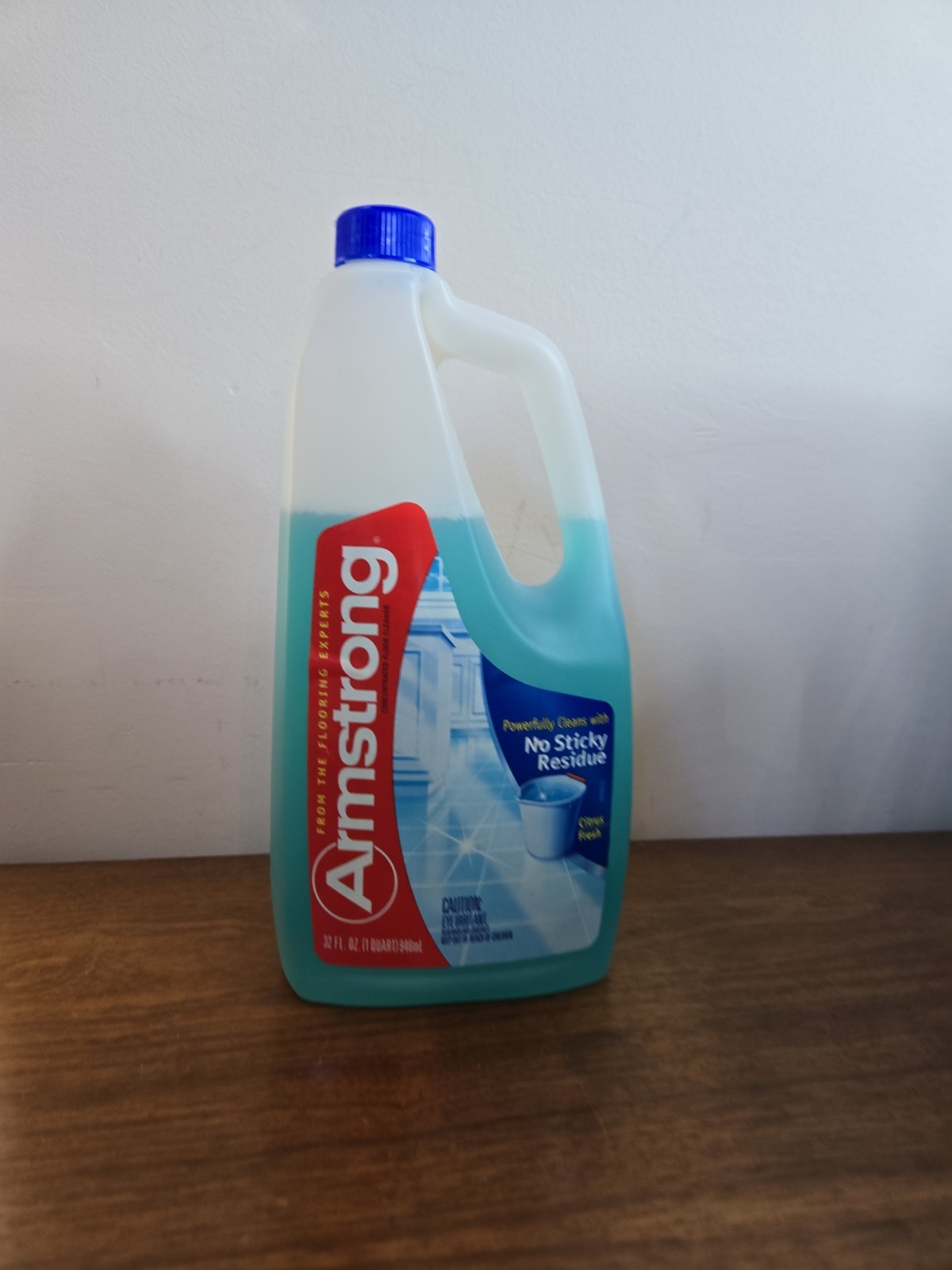 RARE Vtg ARMSTRONG Concentrated Floor Cleaner No Sticky Residue SC Johnson 32 Oz