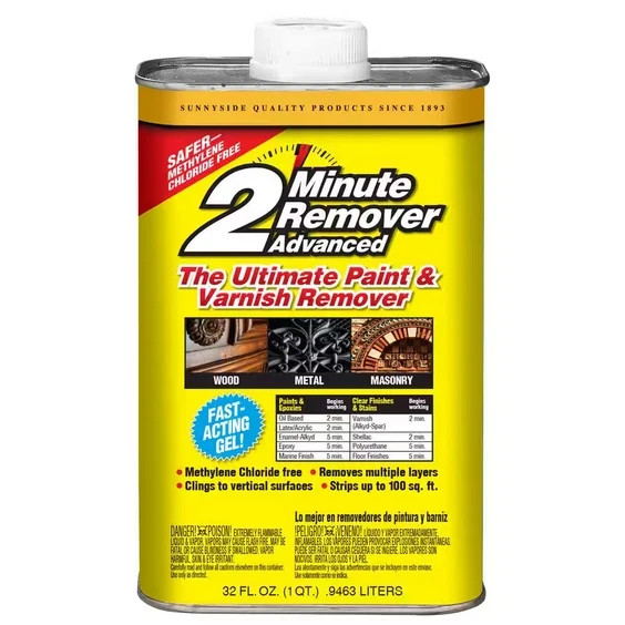 2 Minute Remover Advanced Gel 1 Qt Paint Stripper Varnish Remover
