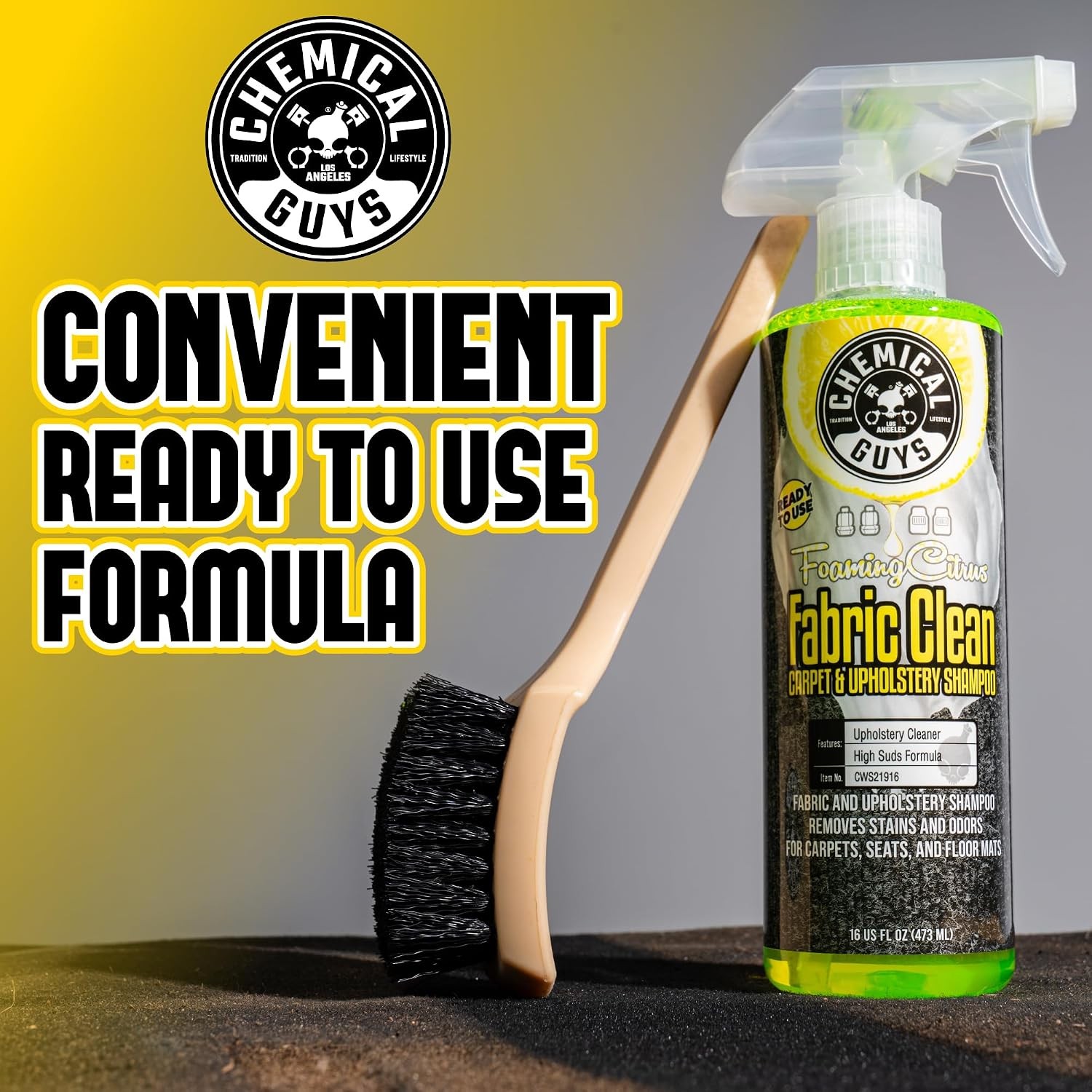 Carpet and Upholstery Cleaner Sprayable Citrus Fabric Cleaner for Cars