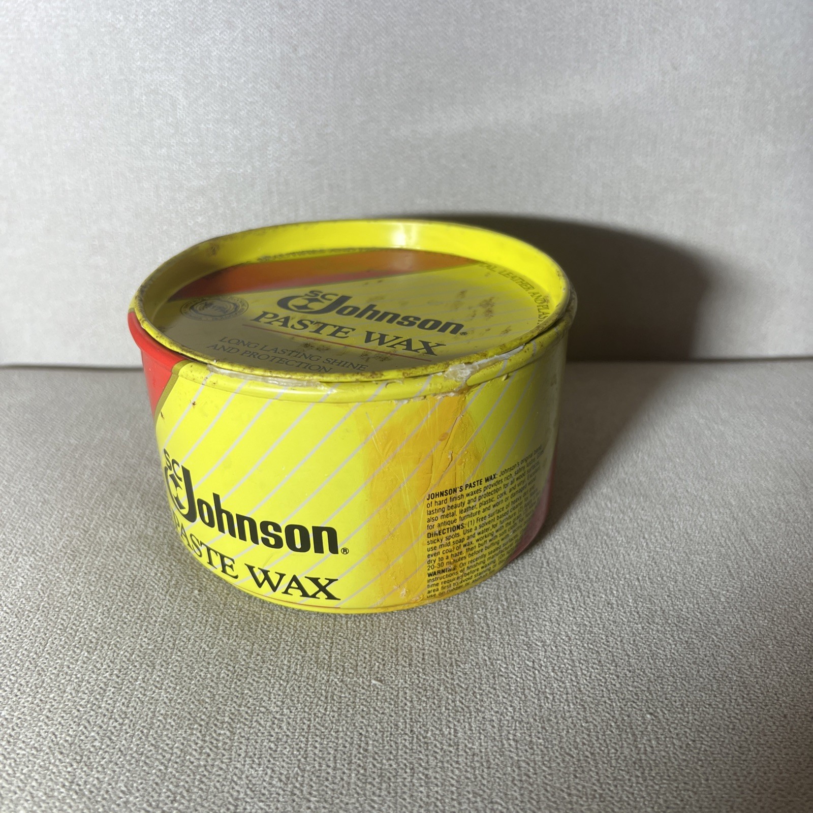 SC Johnson Paste Wax Original Formula Container 1 Lb 99% Full – DISCONTIUNED