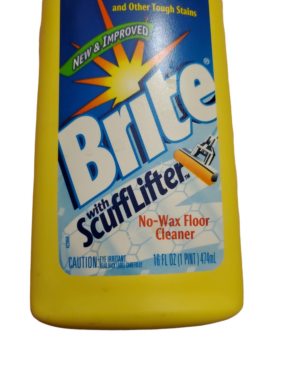 Brite No Wax Floor Cleaner Scuff Lifter Vintage 1998 16 oz SC Johnson