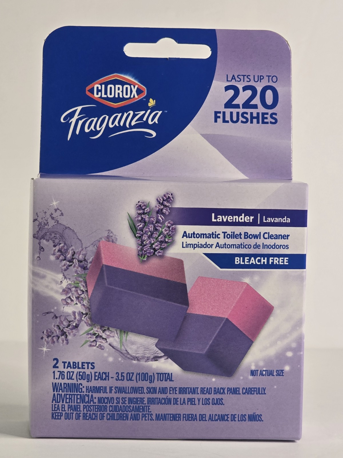 Clorox Automatic Toilet Bowl Cleaner Lavender Bleach Free Up To 220 Flushes