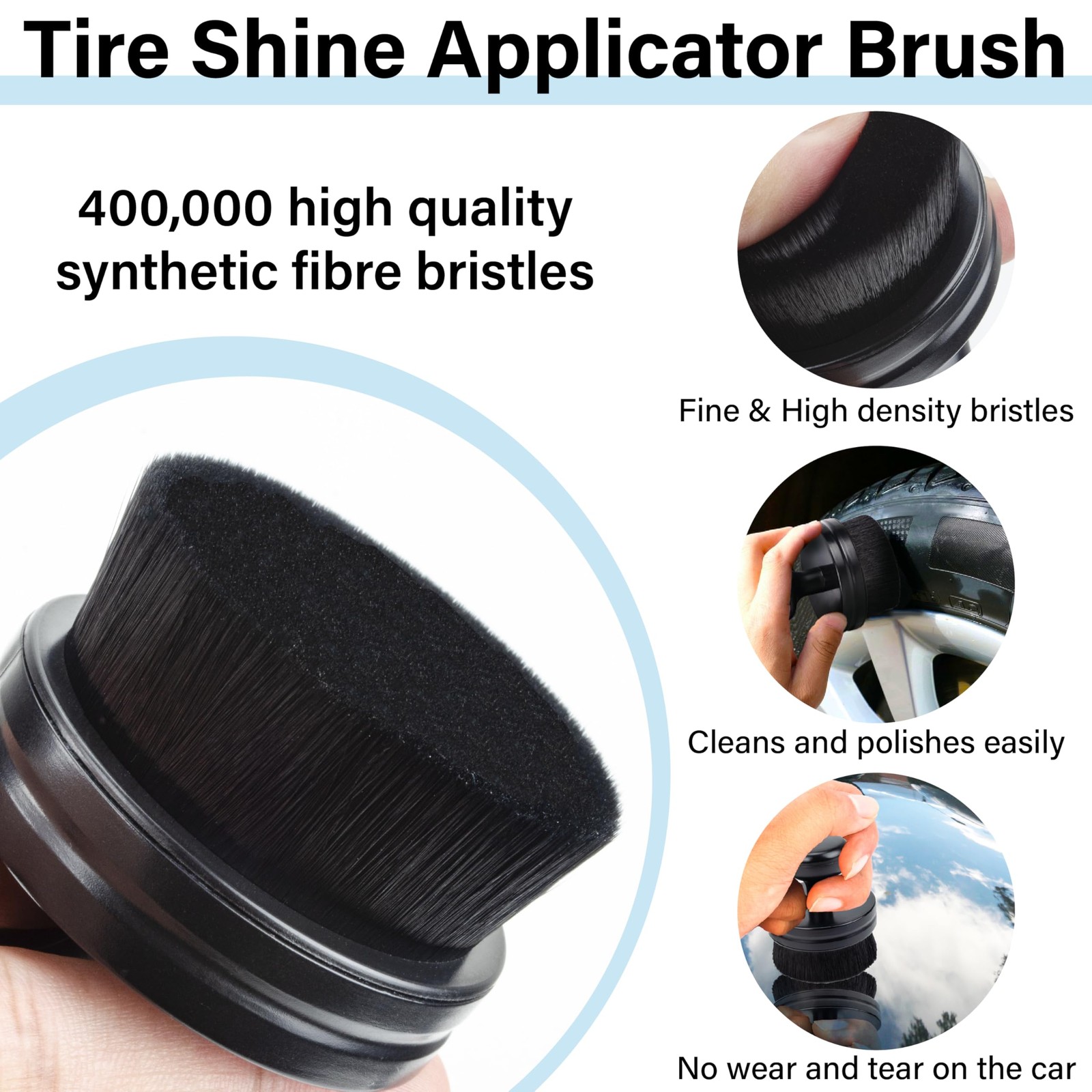 Tire Shine Applicator Brush, Tire Shine Brushes, Tire Dressing Brush Applicat…