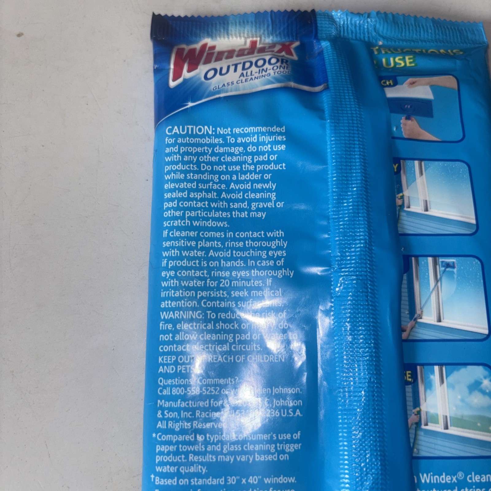 Windex Outdoor Refill Cleaning Pad Windows 1 Pk 2 Pads Discontinued NOS New