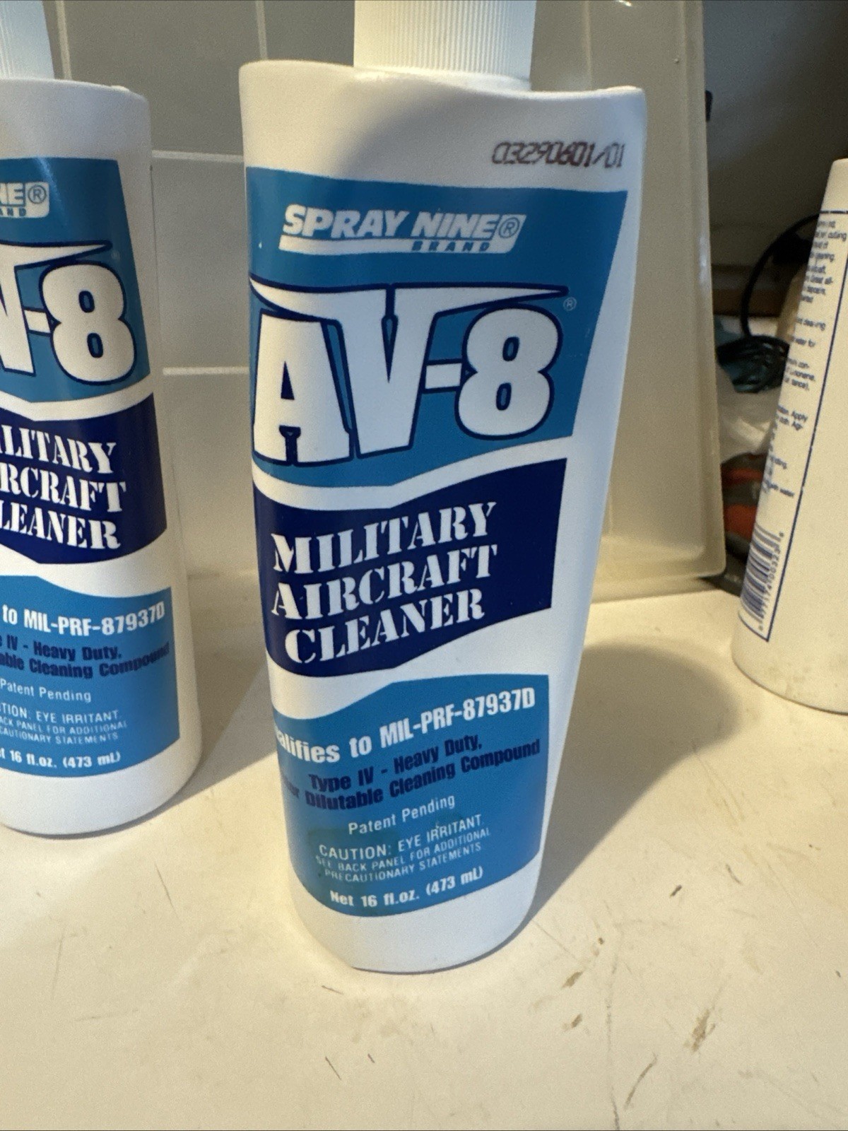 Six Bottles Of AV-8 Aircraft Cleaner, 16 Oz. Type IV Impossible To Find