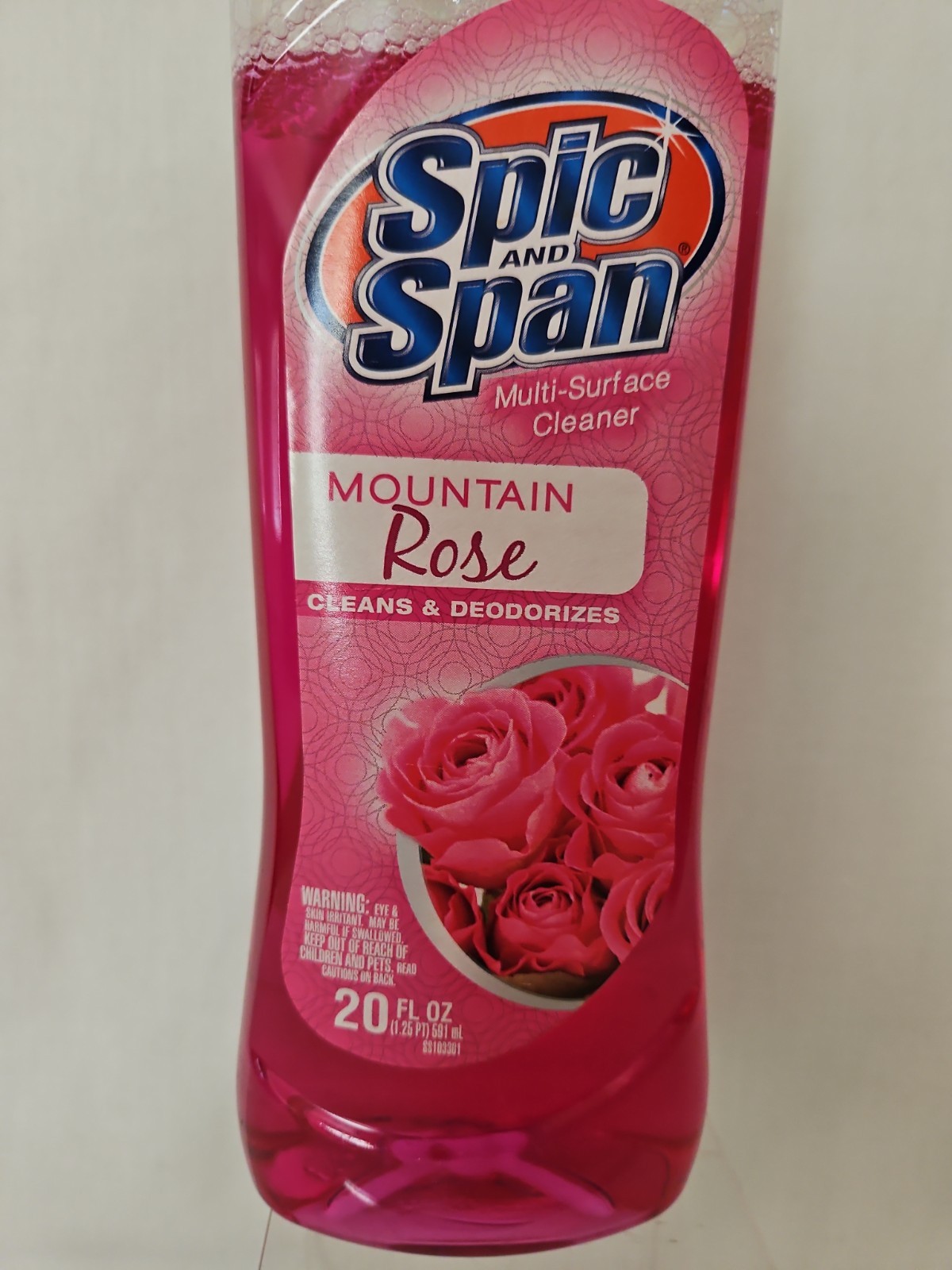 Spic And Span Multi Surface Cleaner Mountain Rose Deodorizes 20 fl oz