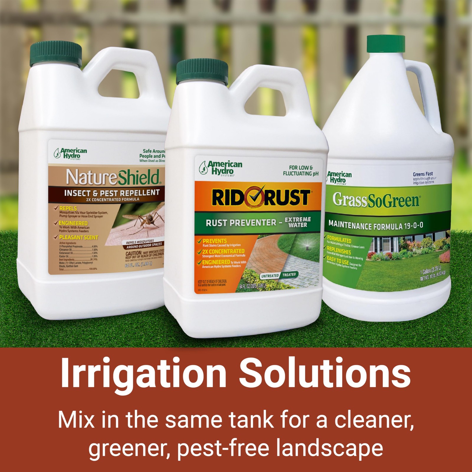 Outdoor Rust Preventer, 64 oz – Stop Irrigation Stains, Extreme Water Formula