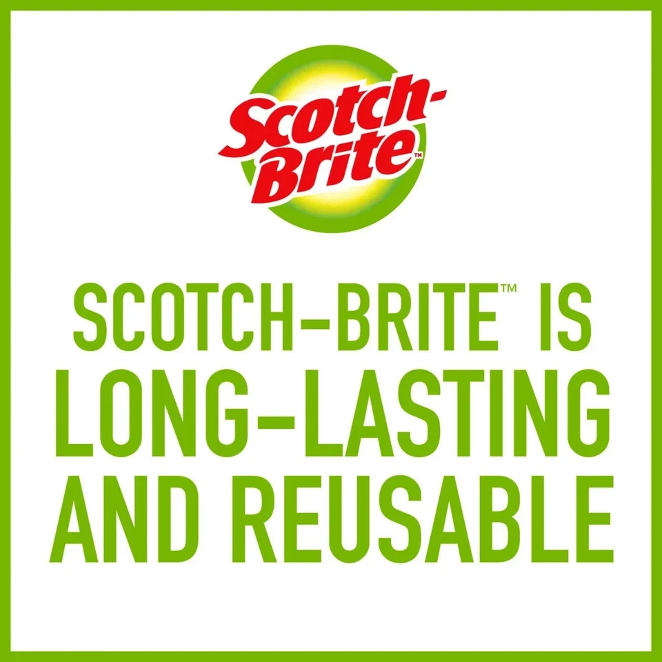 Scotch-Brite Stainless Steel Extra Large Scrubbers,16 count. Free Shipping