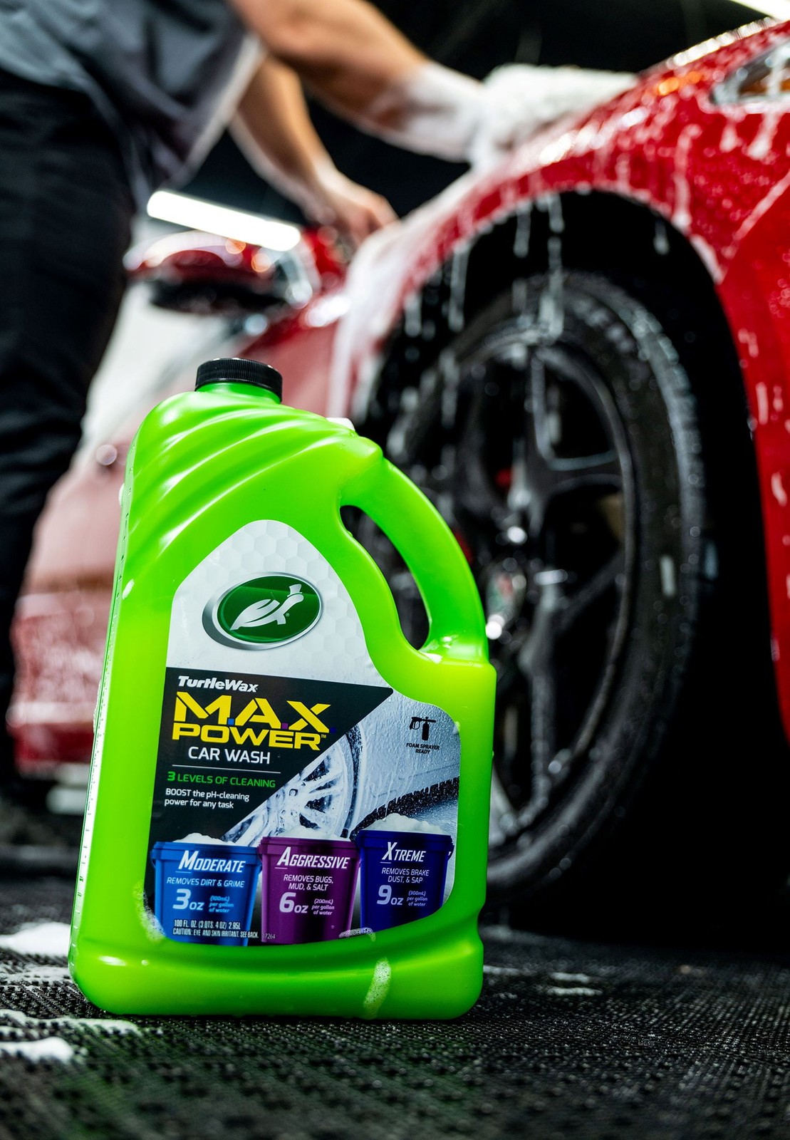 Max-Power 3 Levels of Cleaning Car Wash User-Friendly 100 oz