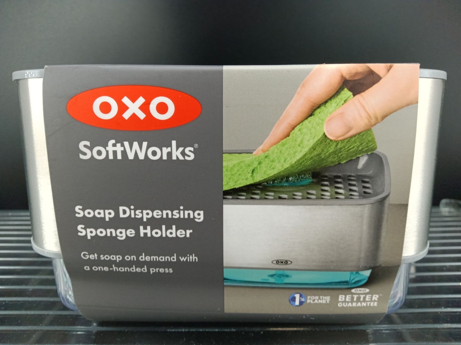 OXO SoftWorks Soap Dispensing Sponge Holder Durable