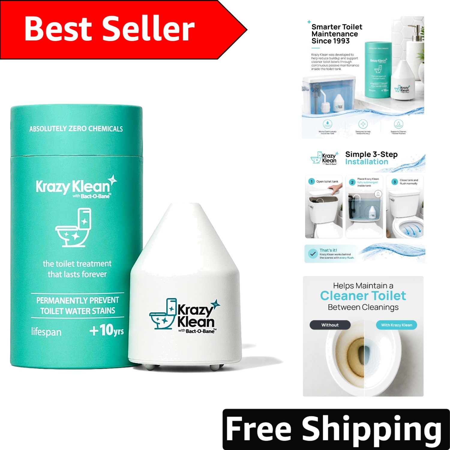 Automatic Toilet Tank Cleaner: Chemical-Free Solution for Effortless Freshness