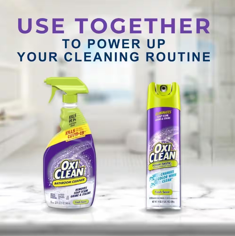 OxiClean Bathroom Cleaner with Fresh Scent – 32 oz.