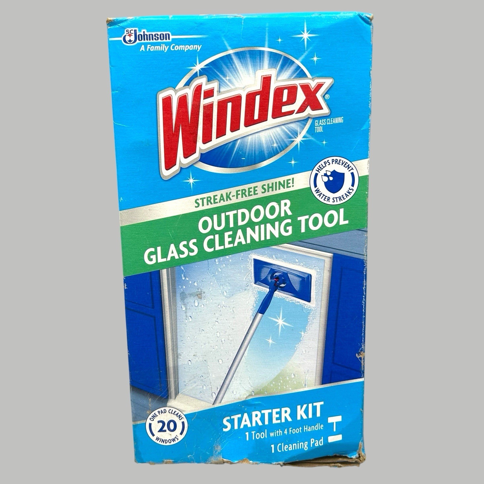 Windex Outdoor All In One Glass Window Cleaner Tool Starter Kit New In Open Box