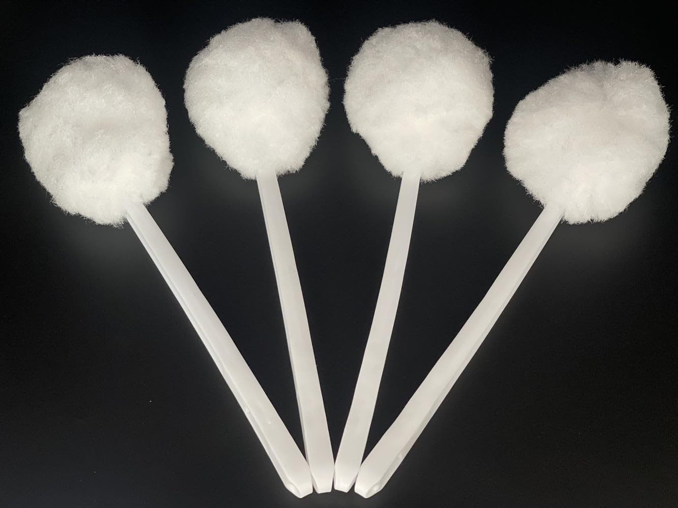 Bowl Brush Toilet Cleaning Brush Set Soft Polyester Head 15×5 inches White (6…