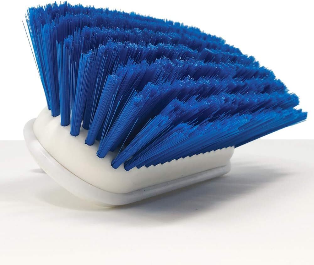Better Boat Deck Brush Soft Bristle 8″ Head Scrub Cleaning + Bumper 3/4″ Thread