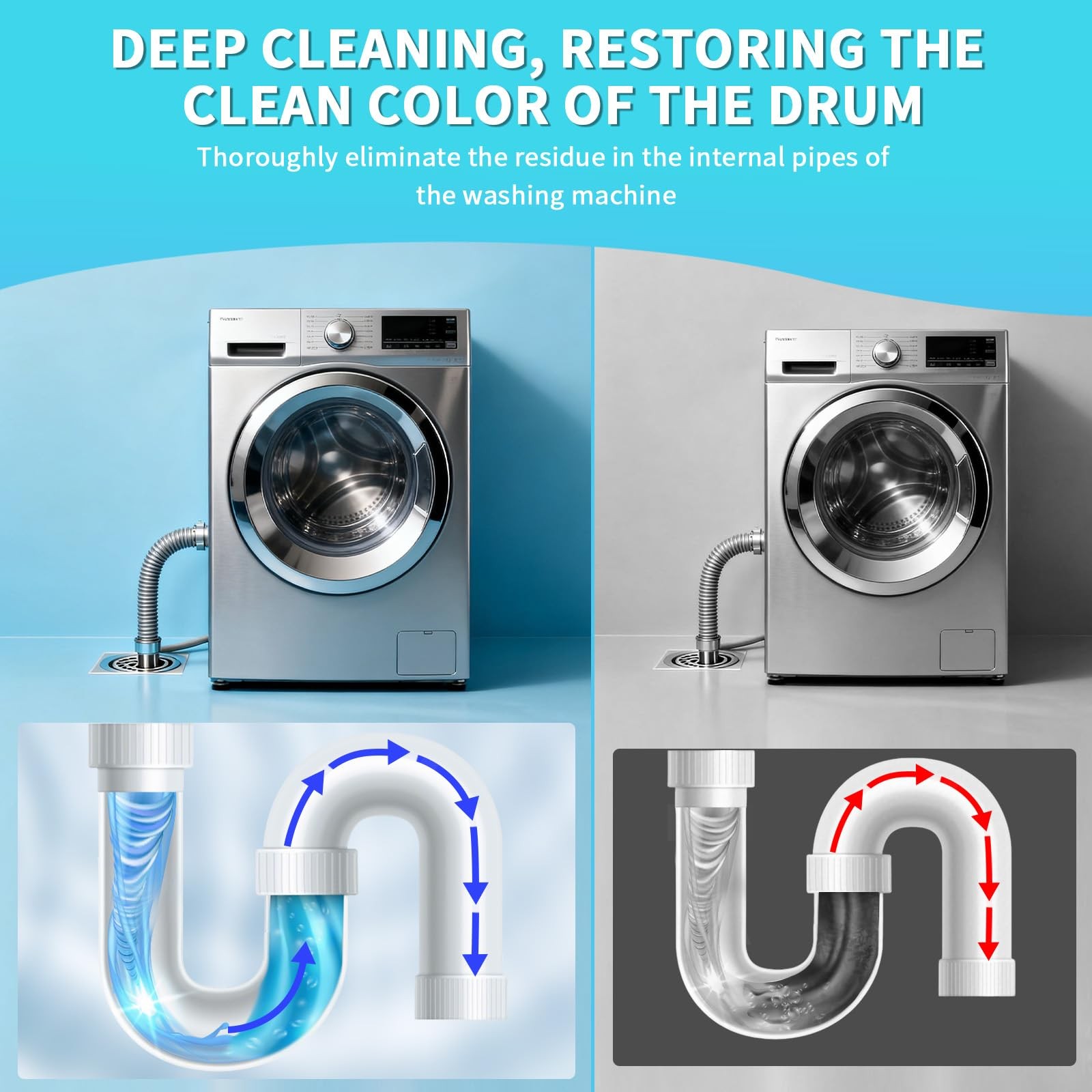 Washing Machine Cleaner ,24 Pack Deep Cleaning for HE,Front & Top Load Washer…