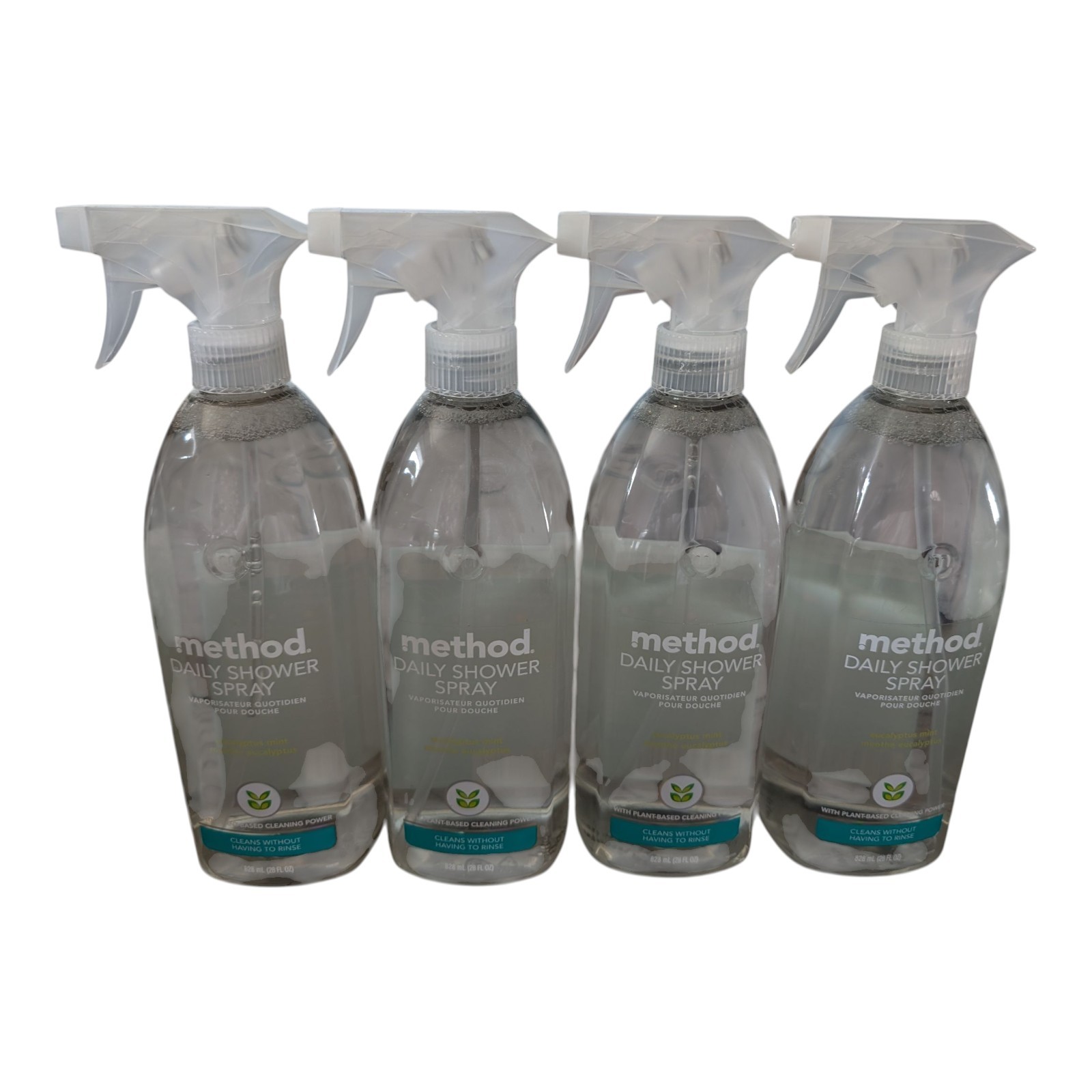 Lot of 4 Method Daily Shower Spray Cleaner Ylang Ylang Scent 28 fl oz Bottles
