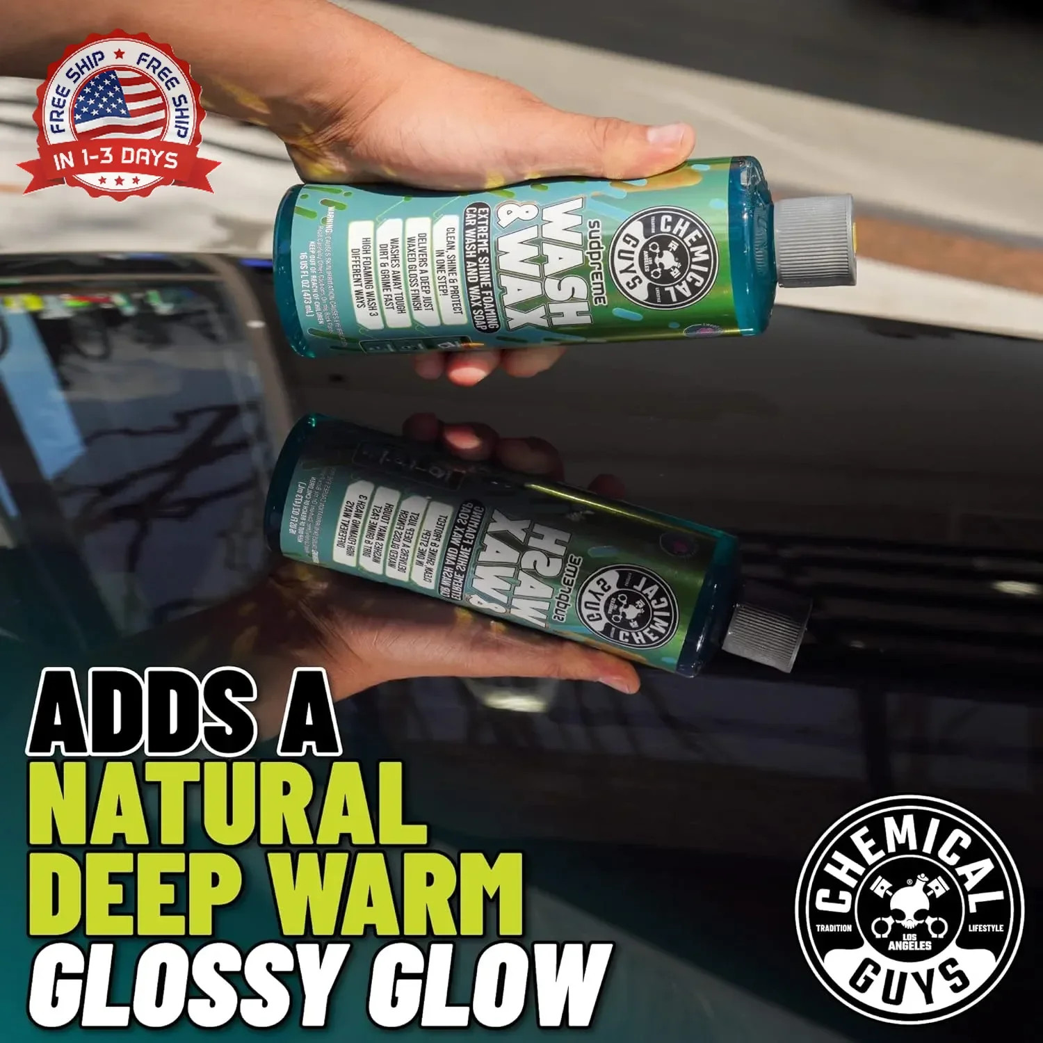 Chemical Guys Sudpreme Wash & Wax 128 oz High Suds Foaming Car Wash Soap with Ca