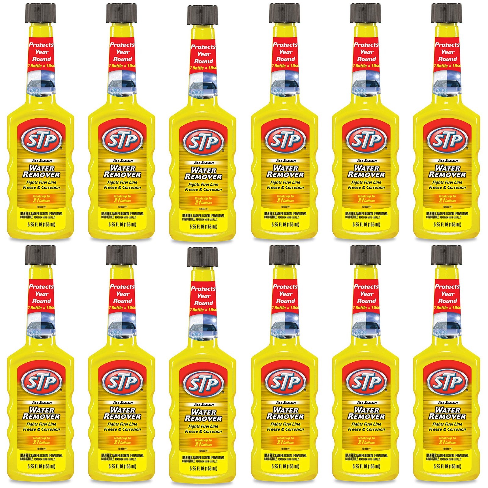 All Season Water Remover & Cleaner for Cars & Trucks, 5.25 Fl Oz, 12 Pack