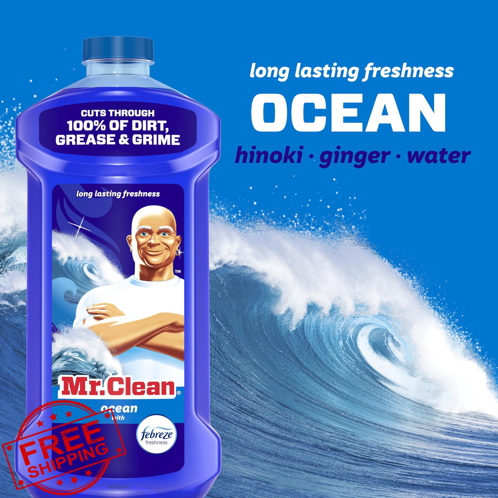 Mr. Clean All Purpose Cleaner Ocean 41oz Mop Soap