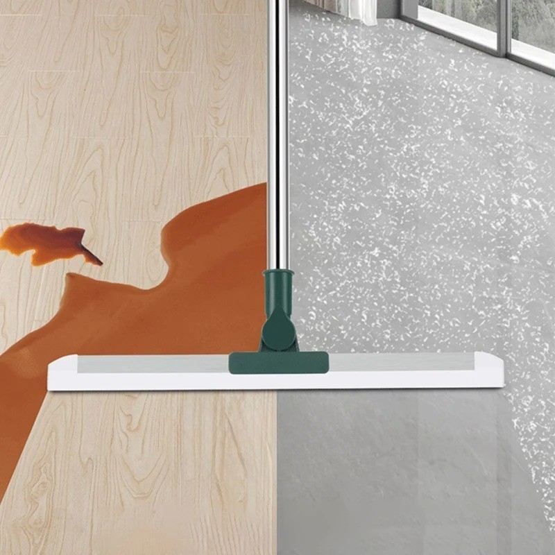 Silicone Floor Squeegee Broom Bathroom Glass Shower Window Water Scraper Cleaner