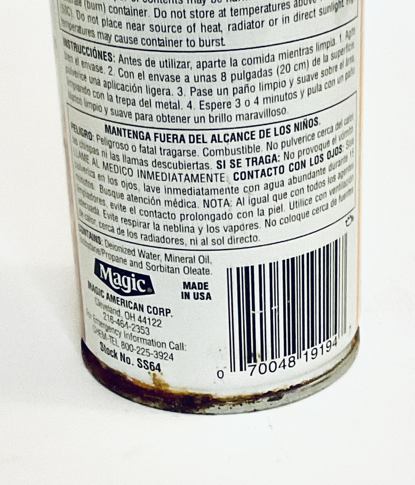 STAINLESS STEEL MAGIC CLEANS SHINES ENDS WATER SPOTTING WON’T SCRATCH 13 OZ NOS