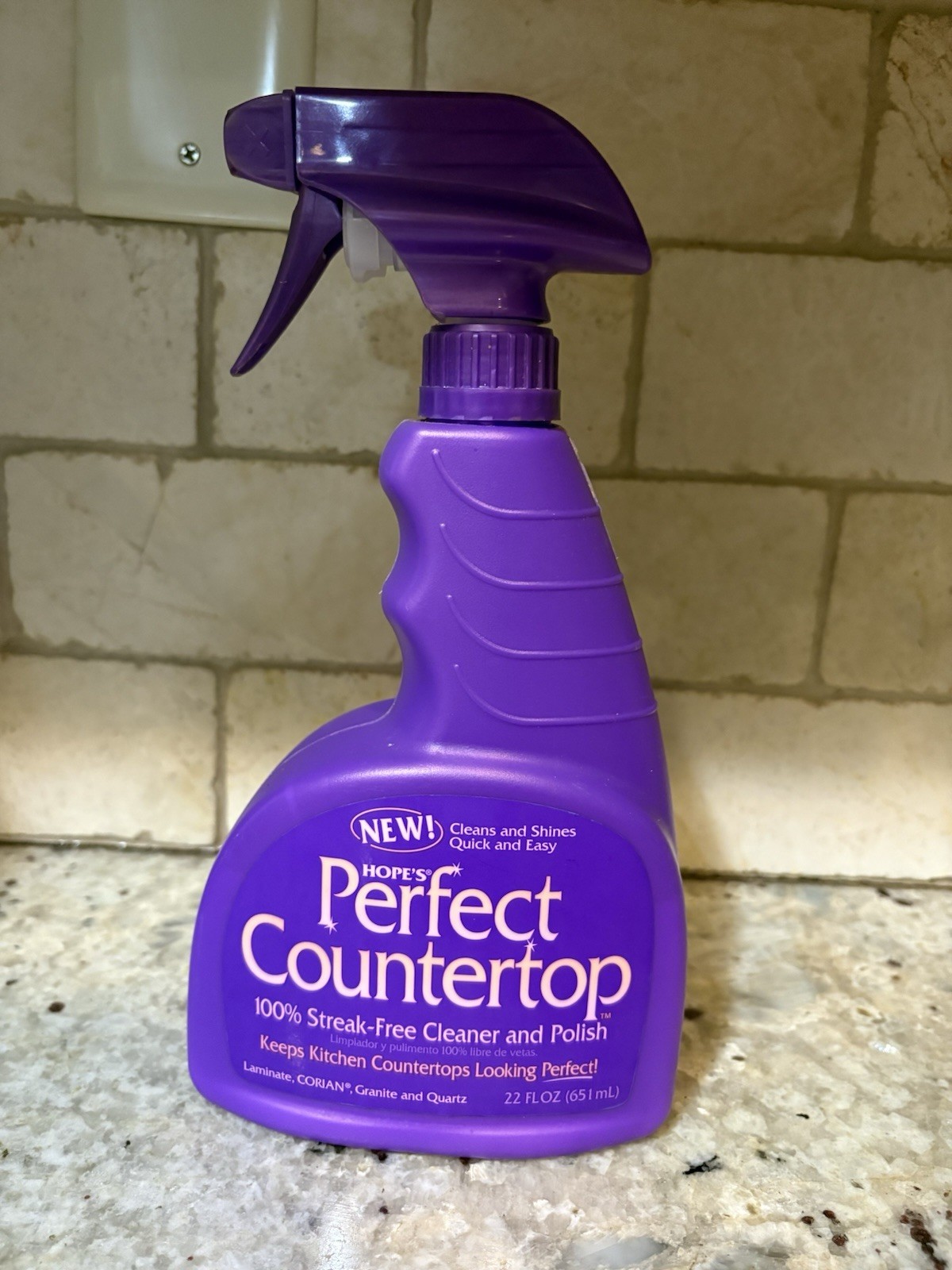 HOPE’S Perfect Countertop Cleaner and Polish 22-Ounce, 22 Fl Oz (Pack of 1)
