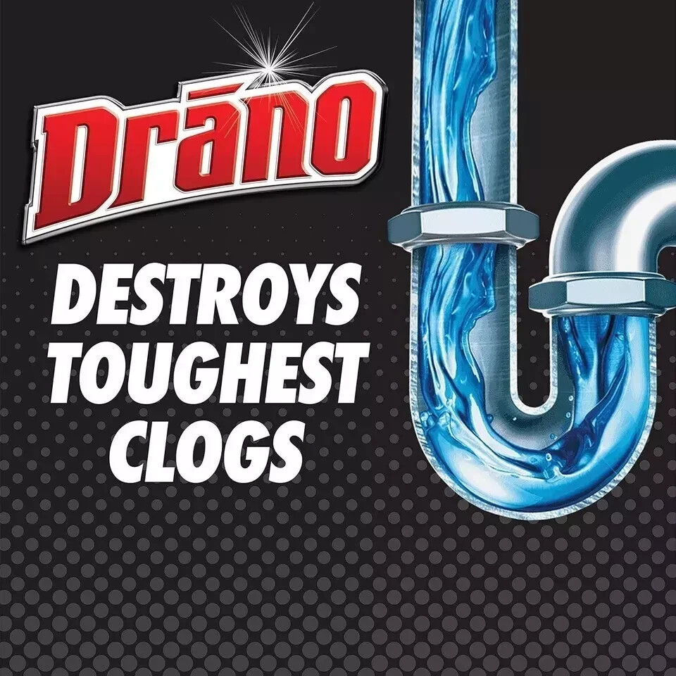 Drano Max Gel Drain Clog Remover and Cleaner for Shower or Sink Drains, Unclogs
