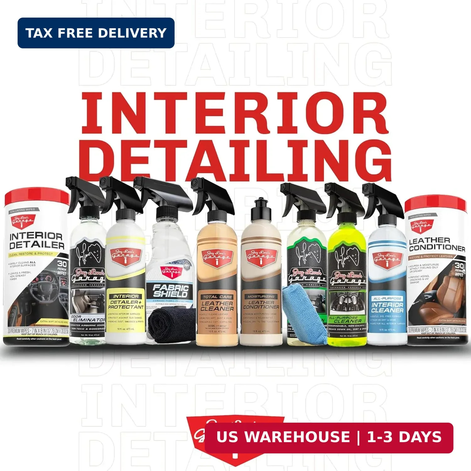 Jay Leno’s Garage Leather Cleaner and Conditioner for Car Interior – Advanced Ca