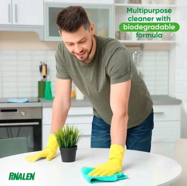 PINALEN Multipurpose Cleaner Scent Boost Technology 56 Oz Floral Delight + Cloth
