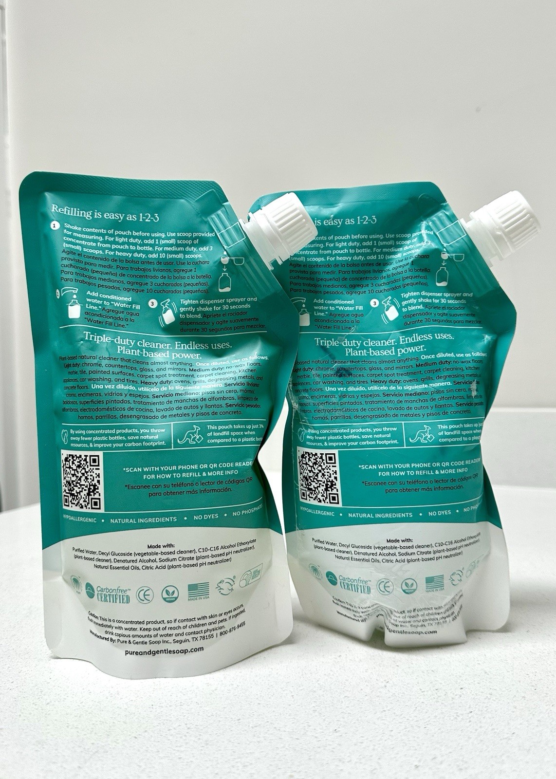Sets Of 2 Pure & Gentle All-Purpose Cleaner 16 fl oz Each